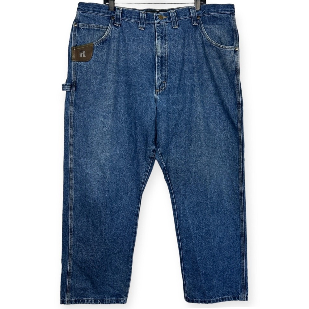 Wrangler Riggs Workwear CARPENTER Jeans Blue Denim Mens 44x30 Relaxed Fit